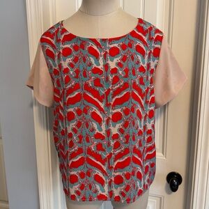Loyd / Ford 6 Reversible Blouse 100% Silk ~ City Art to Wear